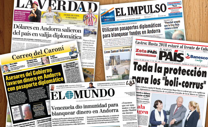 Venezolanos que blanquearon dinero en Andorra son noticia en el mundo