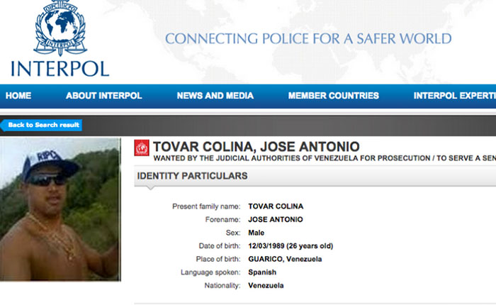 Interpol emite alerta de captura contra “El Picure”
