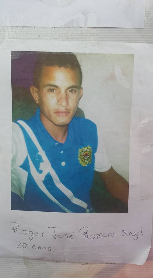 Roger José Romero Angel (20 años)