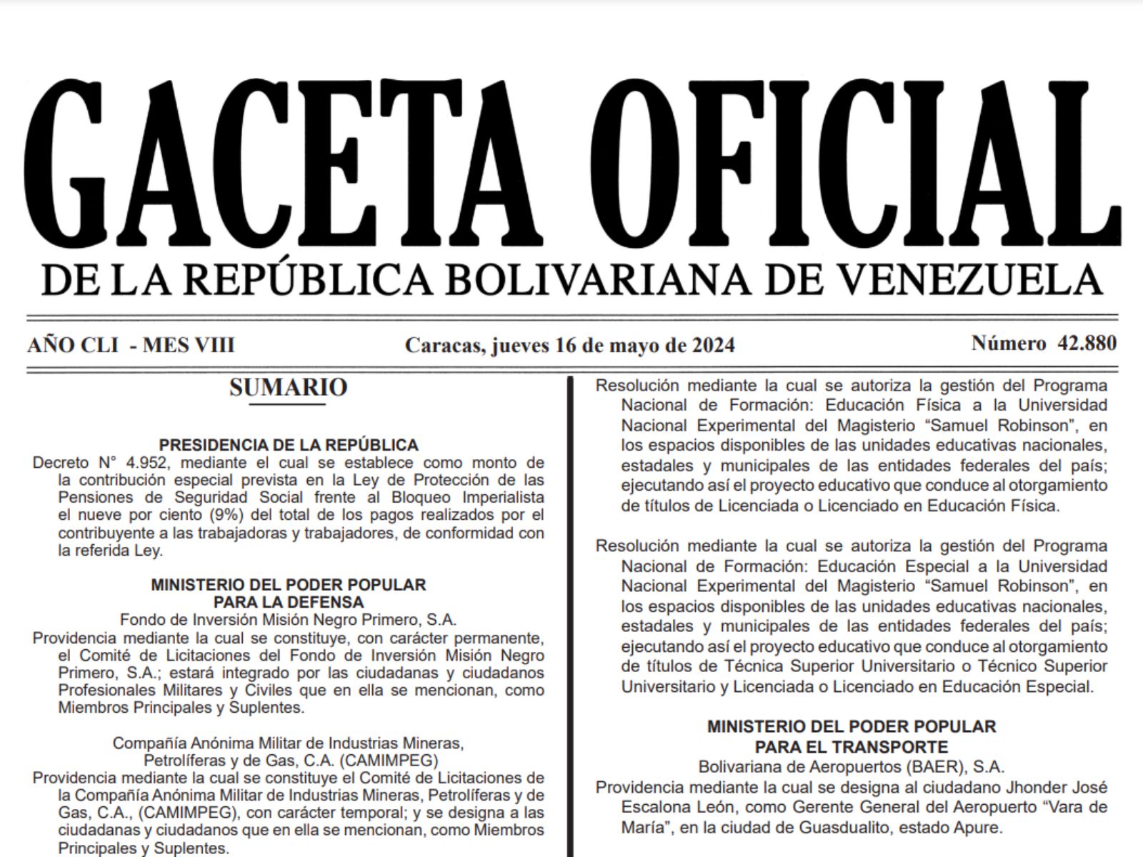 Gaceta pensiones