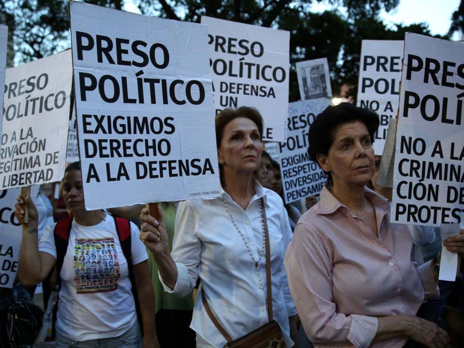 número de presos políticos