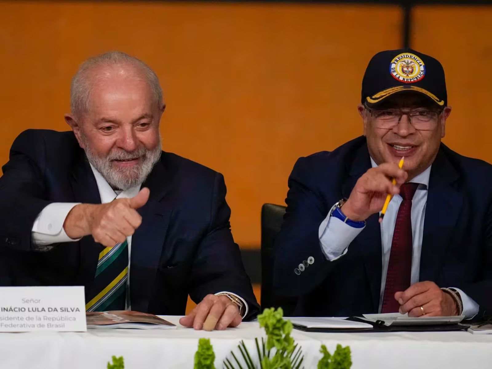 Lula y Petro actas