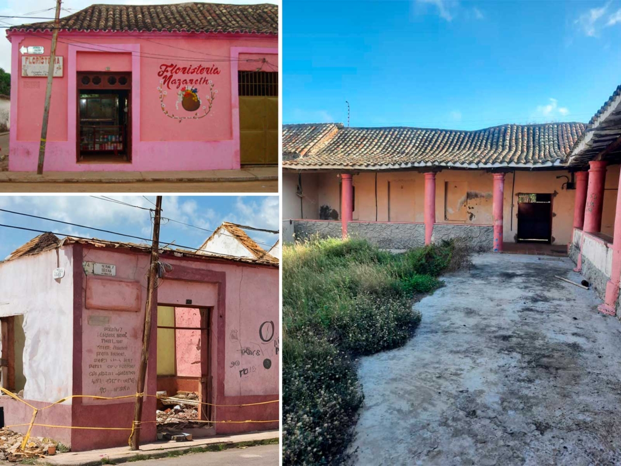 La casa de Aníbal Hill Peña era un hito del centro histórico de Pueblo Nuevo de Paraguaná, Falcón. Foto Isaac López