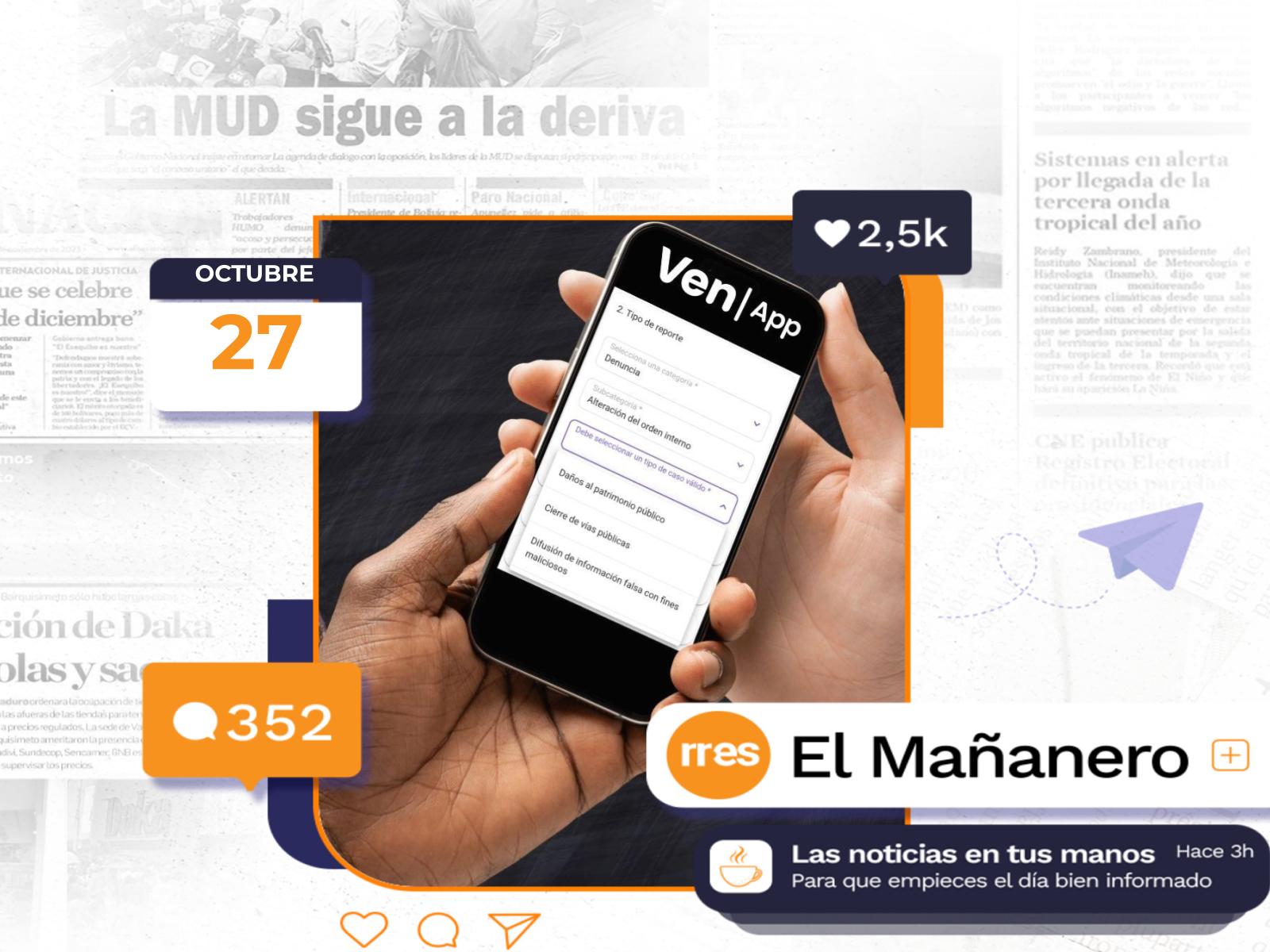 El Mañanero del 27 de octubre