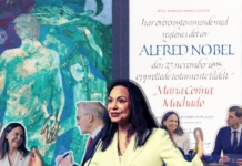 Imágenes de María Corina Machado en Oslo
