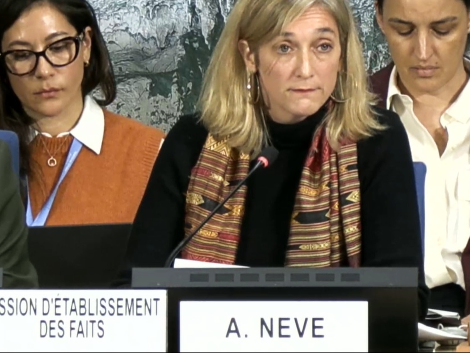 Experta de la ONU lee actualización oral del informe de la Misión de la ONU, sobre la represión en Venezuela tras el 3 Ene