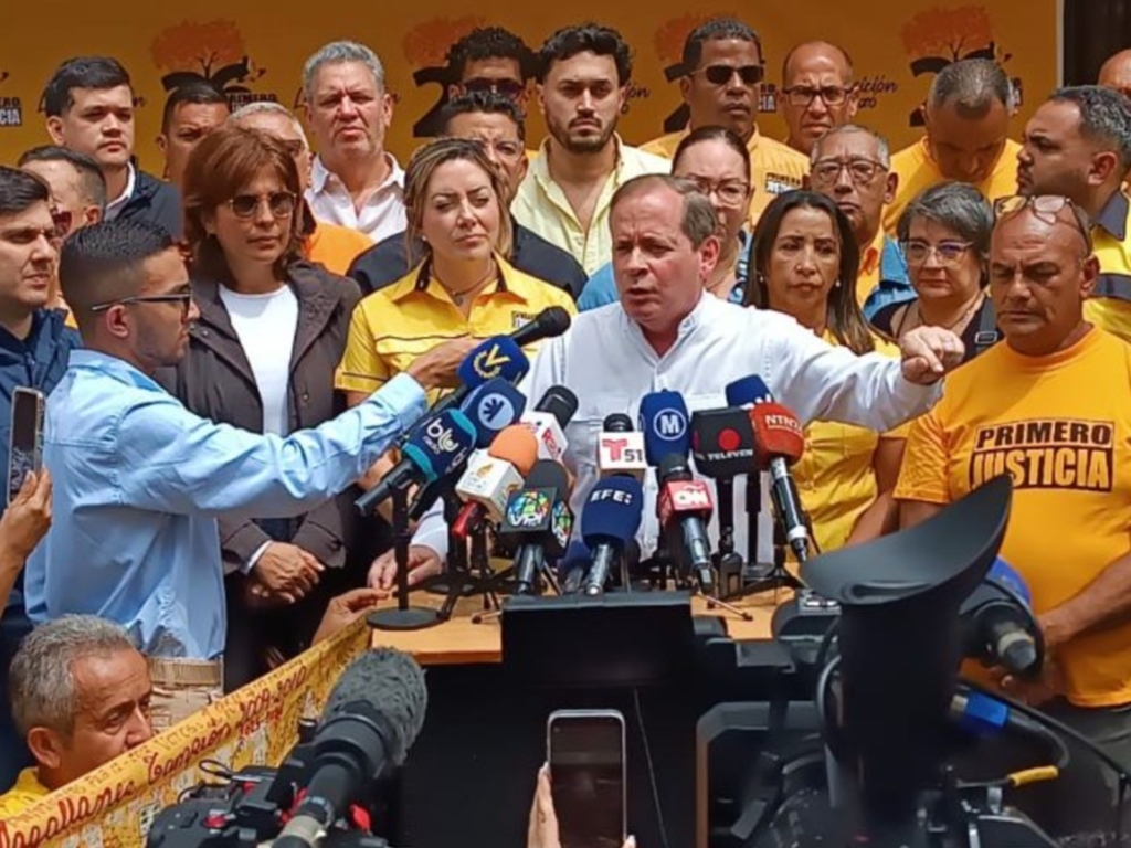 Rueda de prensa de Juan Pablo Guanipa