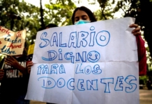 maestros protesta