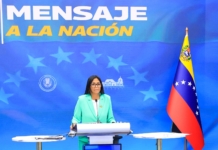 Delcy Rodríguez, en mensaje a la nación sobre próximo aumento del salario
