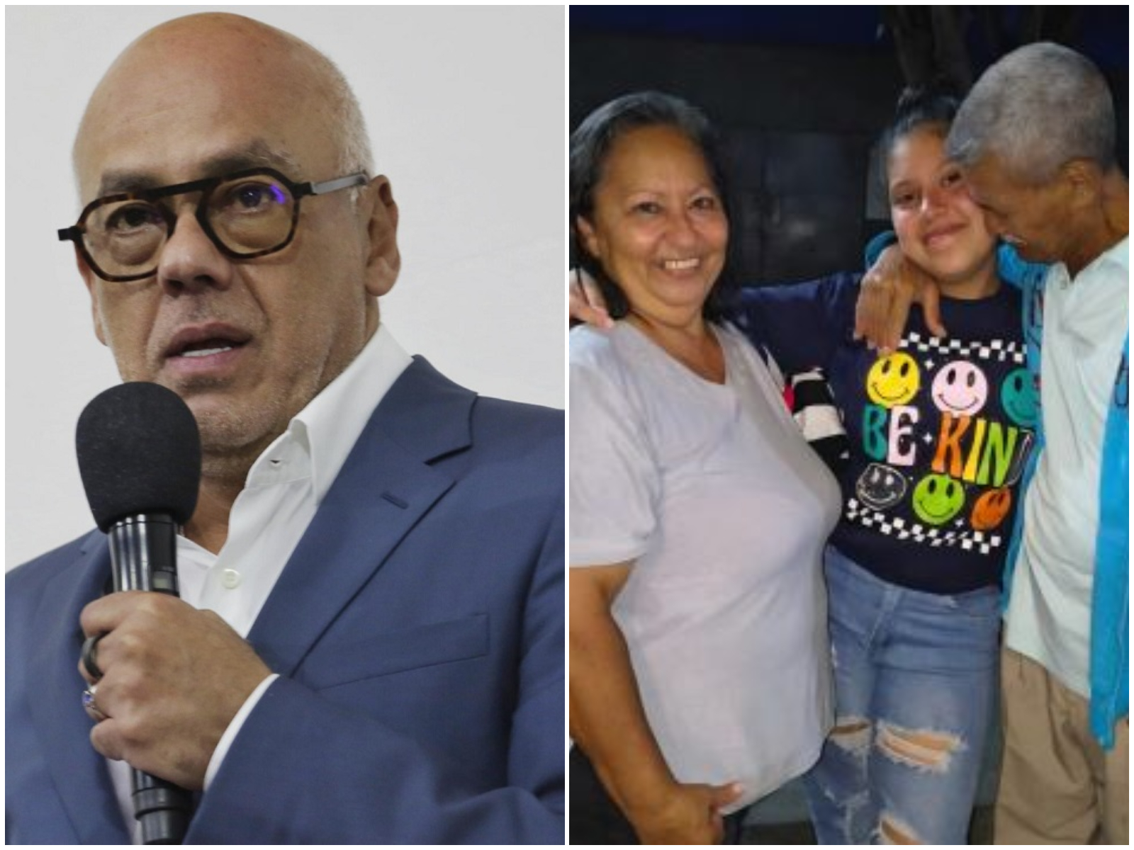 Jorge Rodríguez criminaliza a adolescente excarcelada