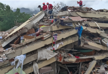 Imagen edificio colapsado Sismo La Guaira
