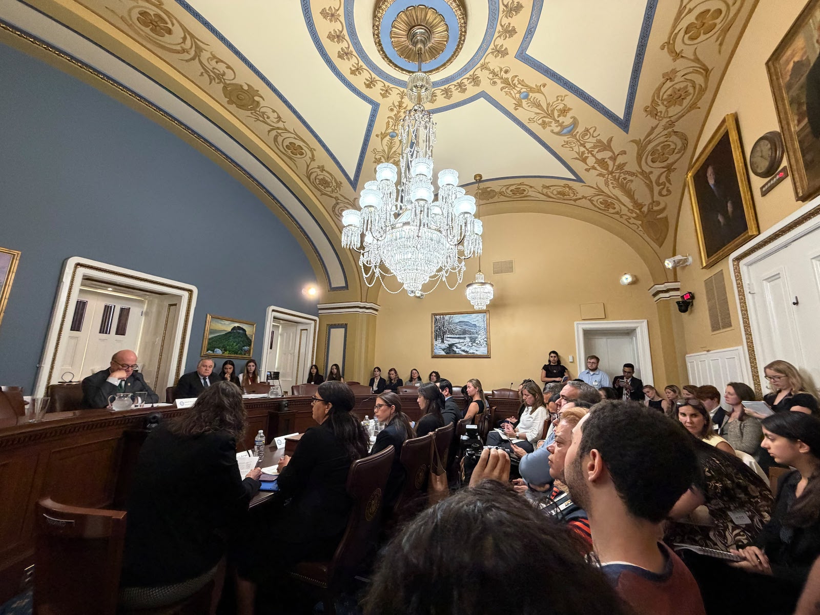 Organizaciones civiles durante audiencia con congresistas de EEUU