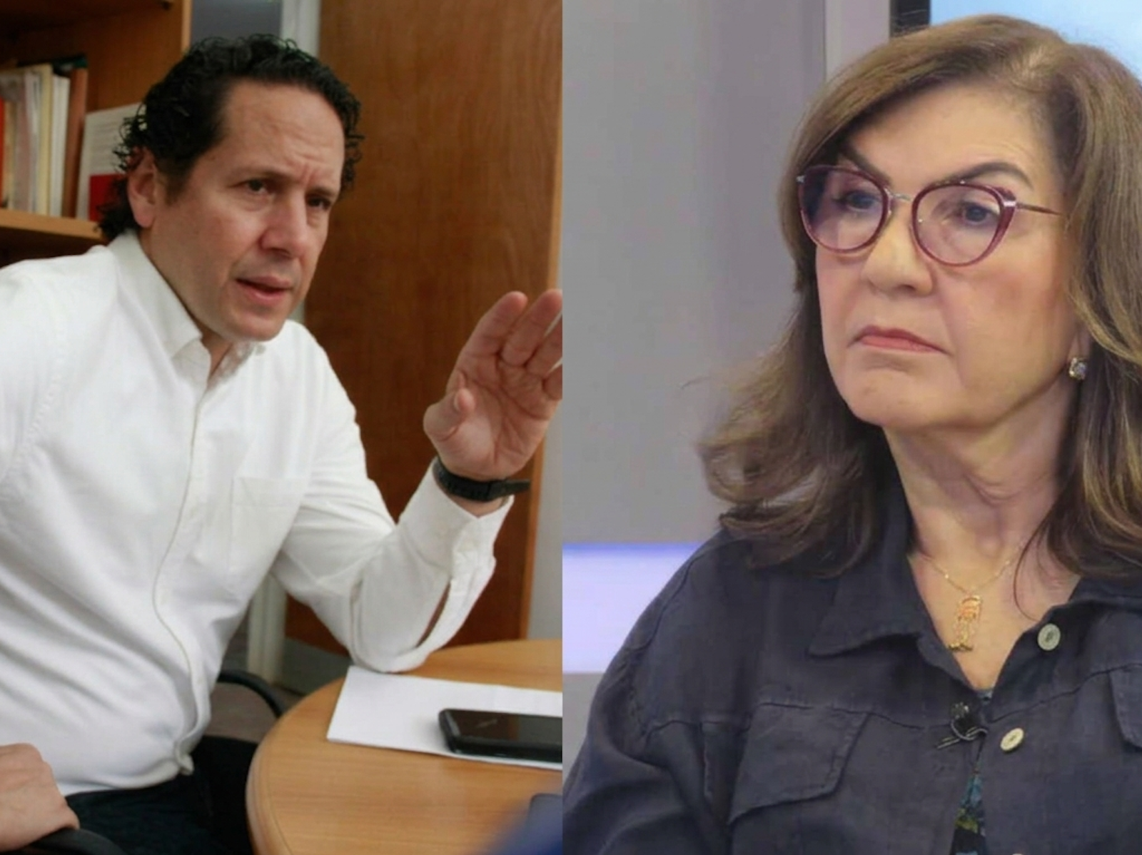 Francisco Garcés, ministro de Transporte, y Jacqueline Faría, presidenta de la Gran Misión Venezuela Renace