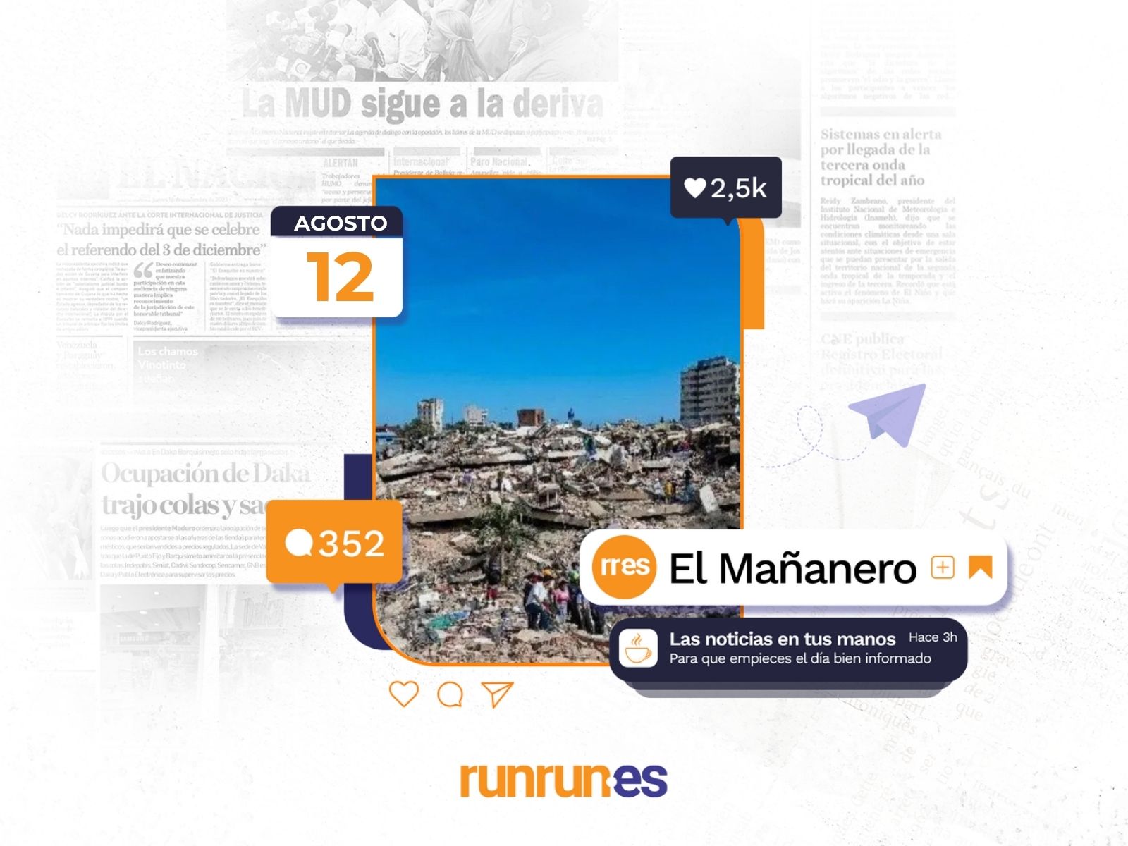 El Mañanero del 12 de agosto