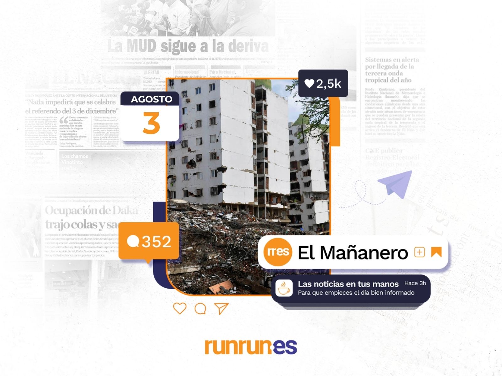 El Mañanero del 3 de agosto